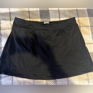 Lands' End Classic Black Swim Skirt